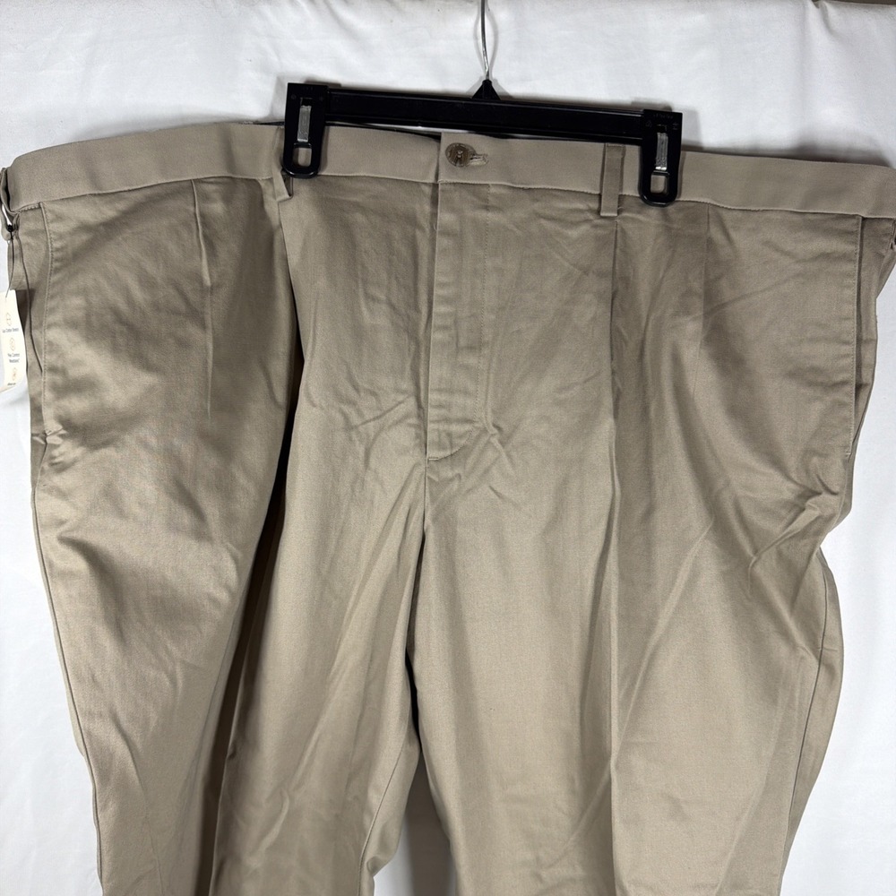 Dockers Classic Flex Comfort Fit Men's 54x30 Khaki Chino‎ Slacks Pleated Pants